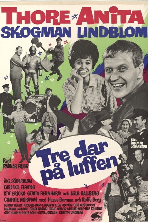 Movie poster for Tre dar på luffen (1964)