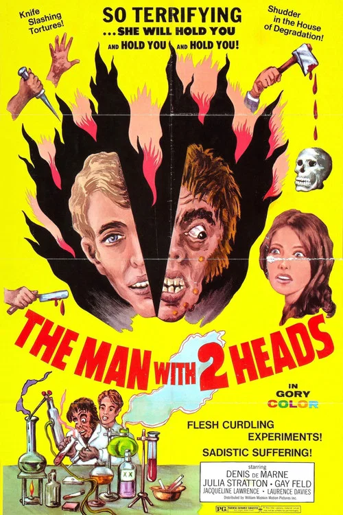 Movie poster for The Man with Two Heads (1972)