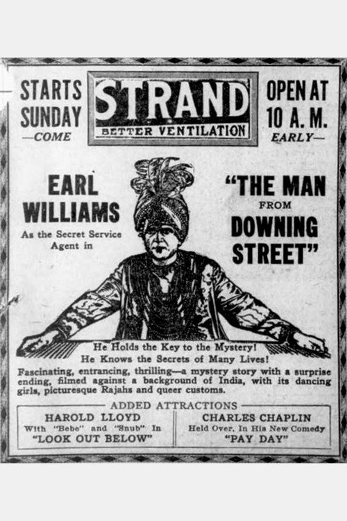Movie poster for The Man from Downing Street (1922)