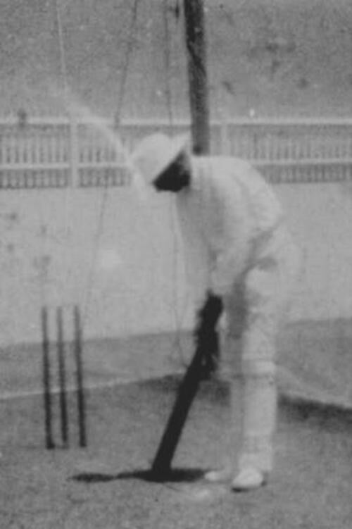 Movie poster for Prince Ranjitsinhji Practising Batting in the Nets (1897)