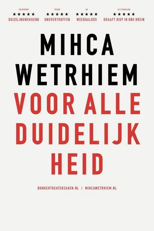 Movie poster for Micha Wertheim: Voor Alle Duidelijkheid (2020)