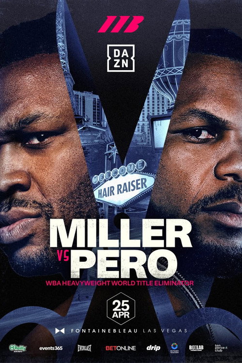 Movie poster for Jarrell Miller vs. Lenier Pero (2026)