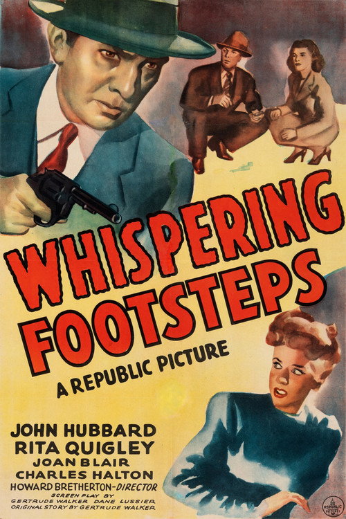 Movie poster for Whispering Footsteps (1943)