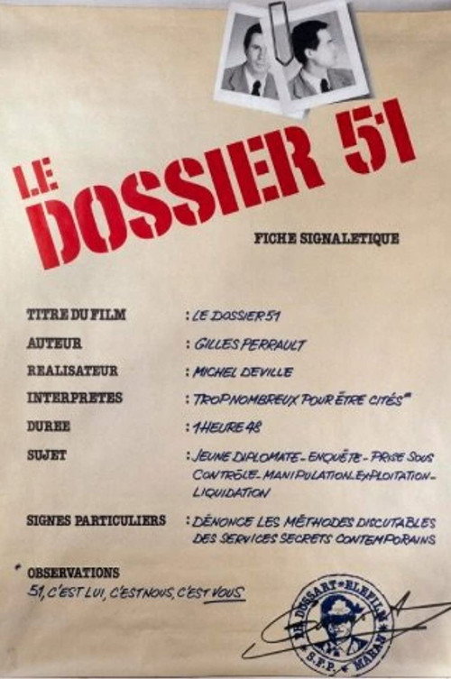 Movie poster for Dossier 51 (1978)