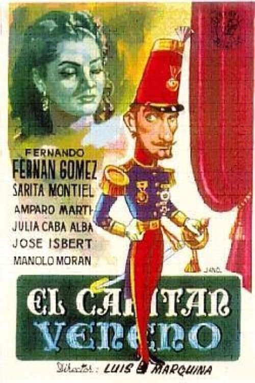 Movie poster for El capitán Veneno (1950)