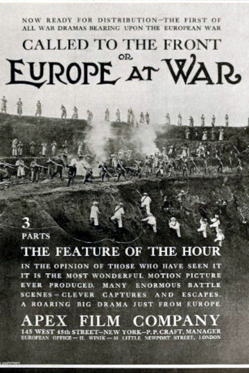 Movie poster for Called to the Front (1914)