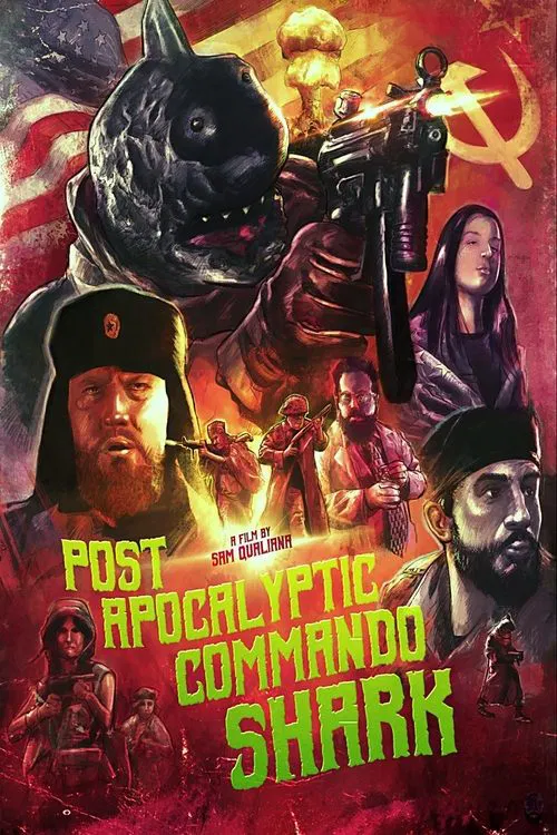Movie poster for Post Apocalyptic Commando Shark (2018)