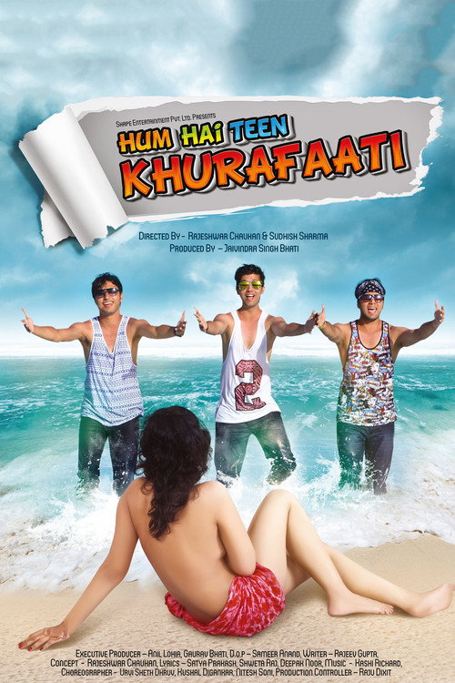 Movie poster for Hum Hai Teen Khurafaati (2014)