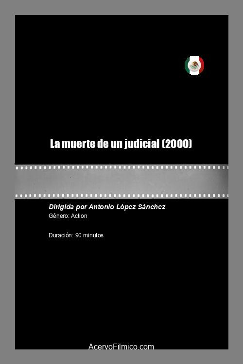 Movie poster for La muerte de un judicial (2000)