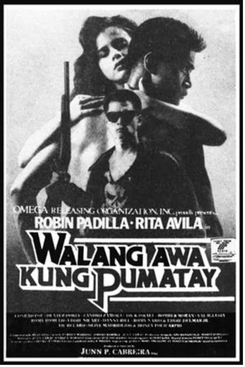 Movie poster for Walang Awa Kung Pumatay (1990)