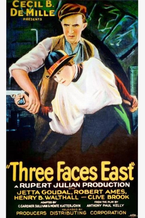 Movie poster for Three Faces East (1926)