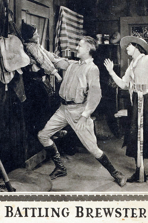 Movie poster for Battling Brewster (1924)