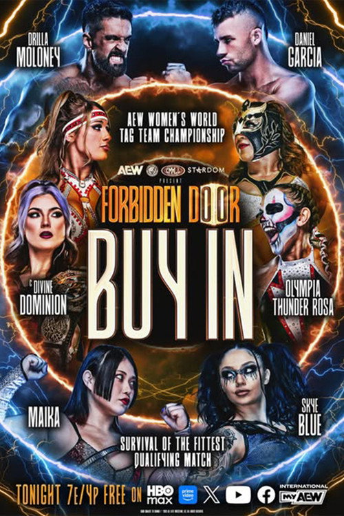 Movie poster for AEW x NJPW x CMLL x Stardom Present Forbidden Door 2026: Buy-In (2026)