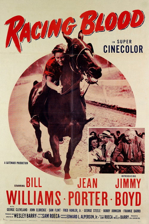 Movie poster for Racing Blood (1954)