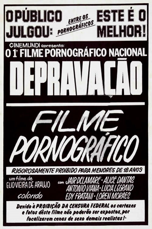 Movie poster for Depravação (1980)