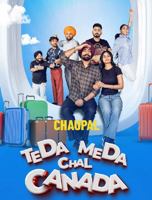 Movie poster for Teda Meda Chal Canada (2025)