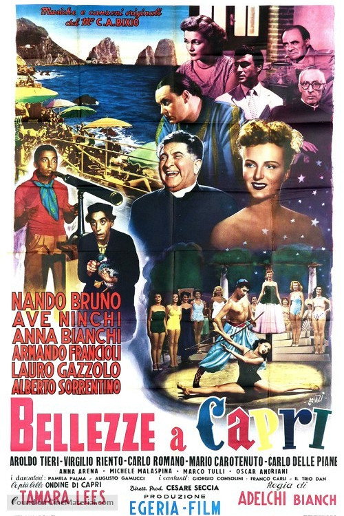 Movie poster for Beauties in Capri (1951)