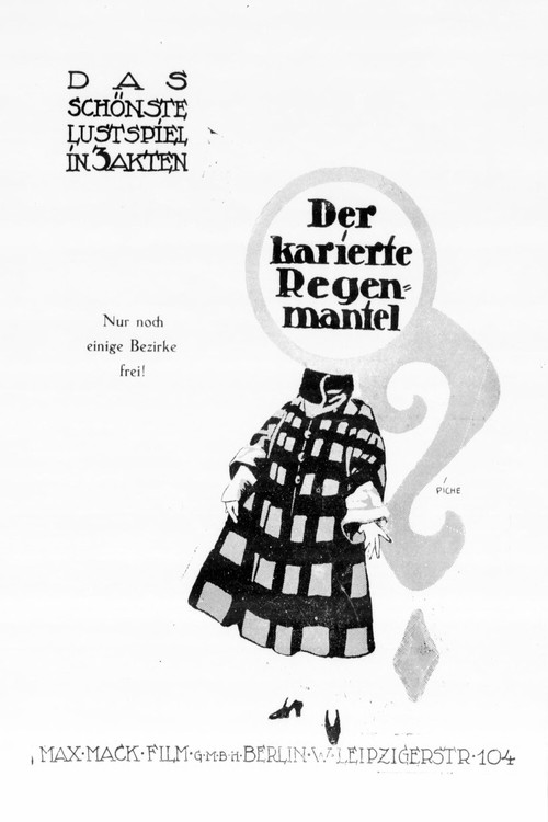 Movie poster for The Checkered Raincoat (1917)