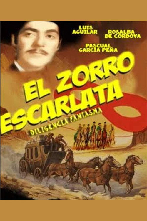 Movie poster for The Scarlet Fox in The Phantom Stagecoach (1959)