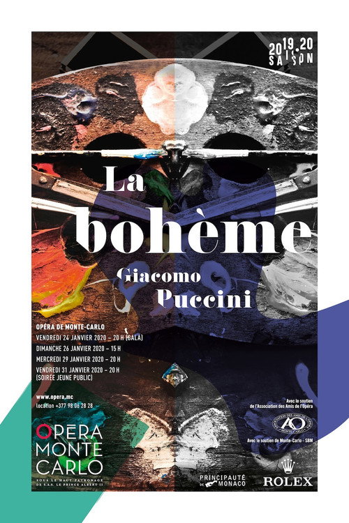 Movie poster for La bohème – Opéra de Monte Carlo (2020)