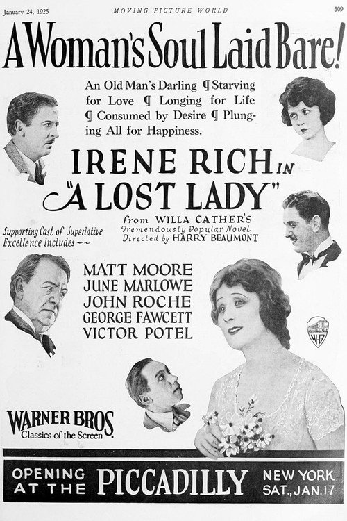 Movie poster for A Lost Lady (1924)