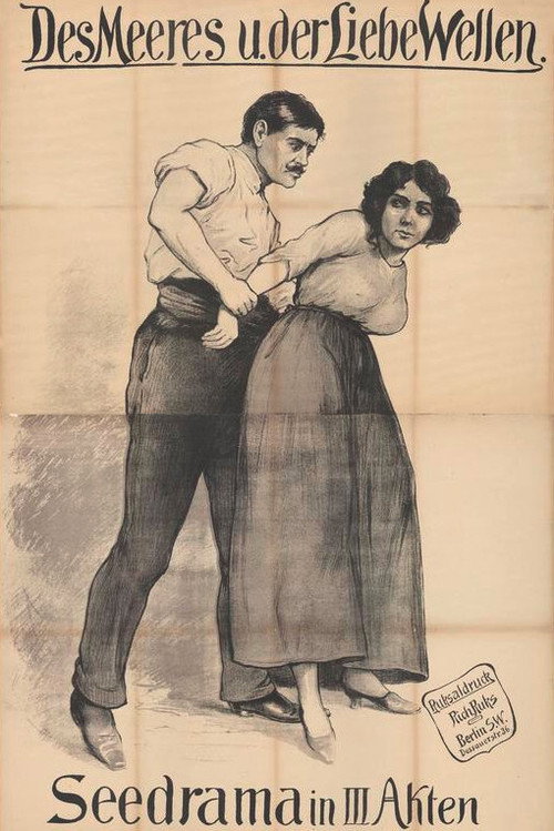 Movie poster for The Waves of the Sea and Love (1912)