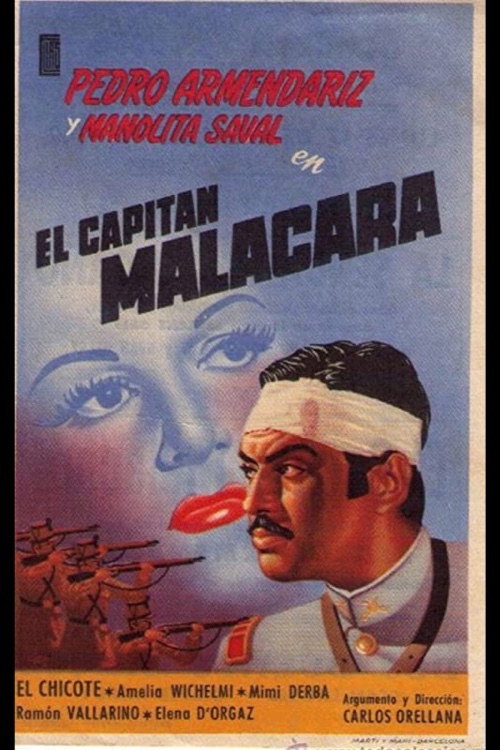 Movie poster for El capitán Malacara (1945)