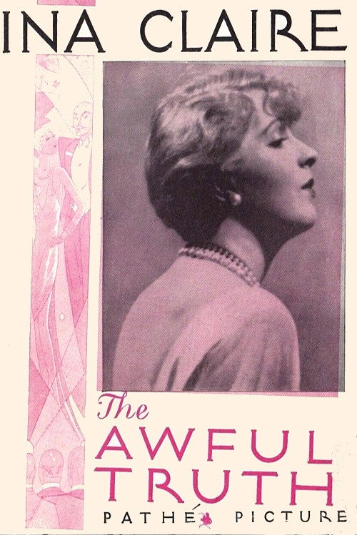 Movie poster for The Awful Truth (1929)