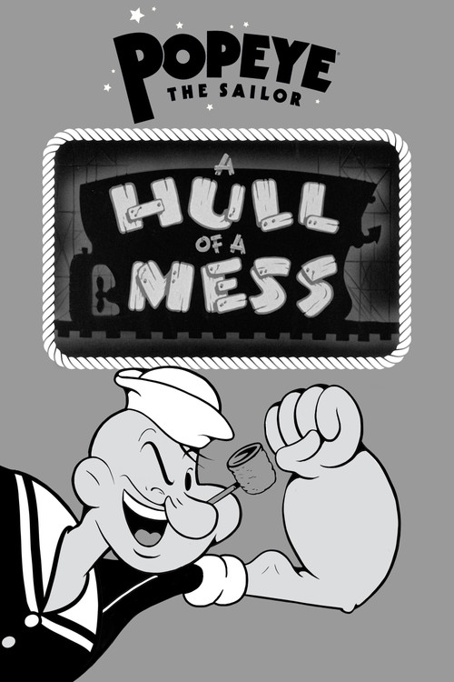 Movie poster for A Hull of a Mess (1942)