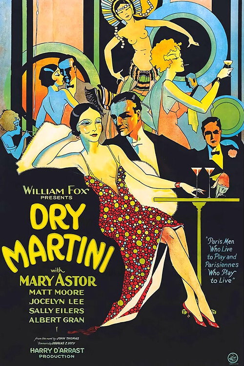 Movie poster for Dry Martini (1928)