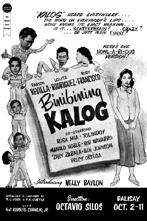 Movie poster for Binibining Kalog (1955)