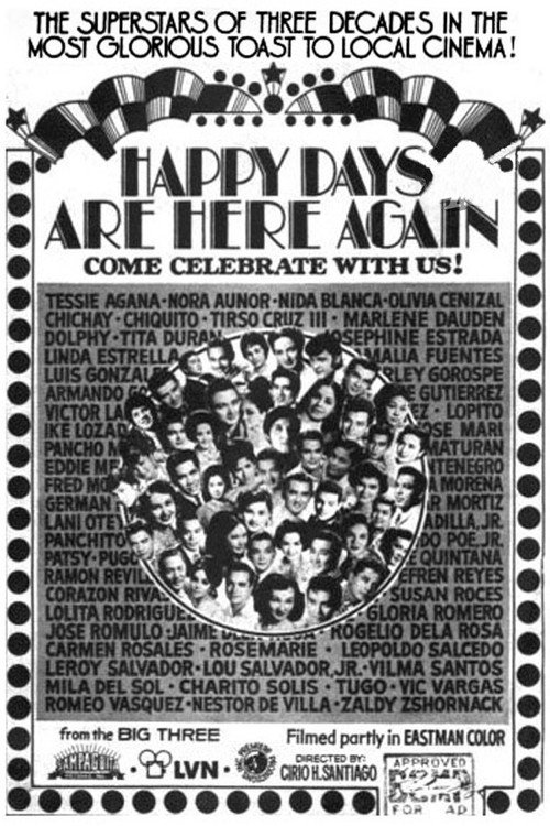 Movie poster for Happy Days Are Here Again (1974)