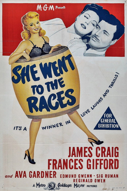 Movie poster for She Went to the Races (1945)