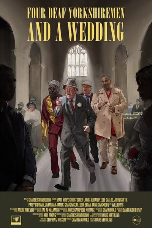 Movie poster for Four Deaf Yorkshiremen and a Wedding (2024)