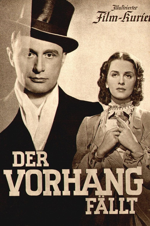 Movie poster for The Curtain Falls (1939)