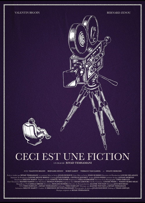 Movie poster for CECI EST UNE FICTION