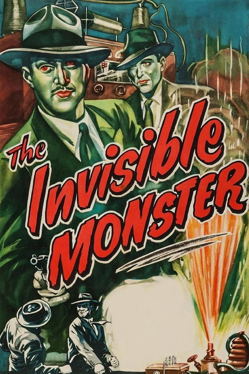 Movie poster for The Invisible Monster (1950)