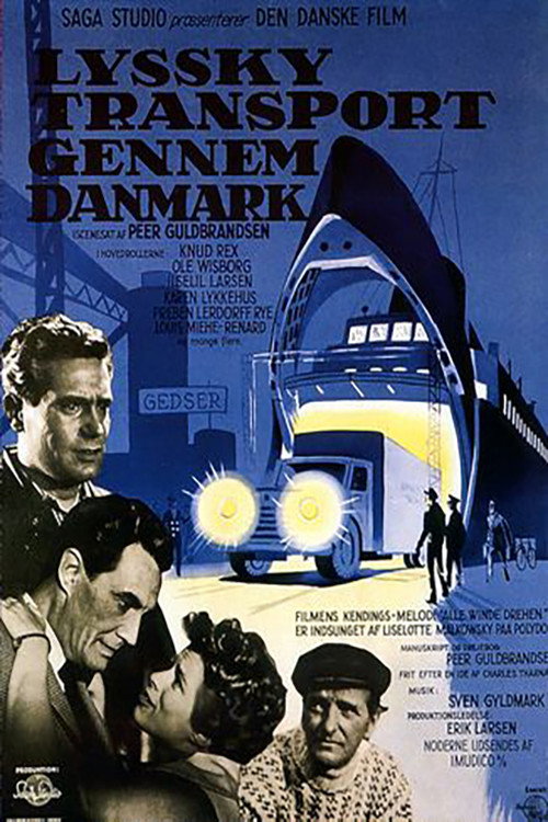 Movie poster for Lyssky transport gennem Danmark (1958)