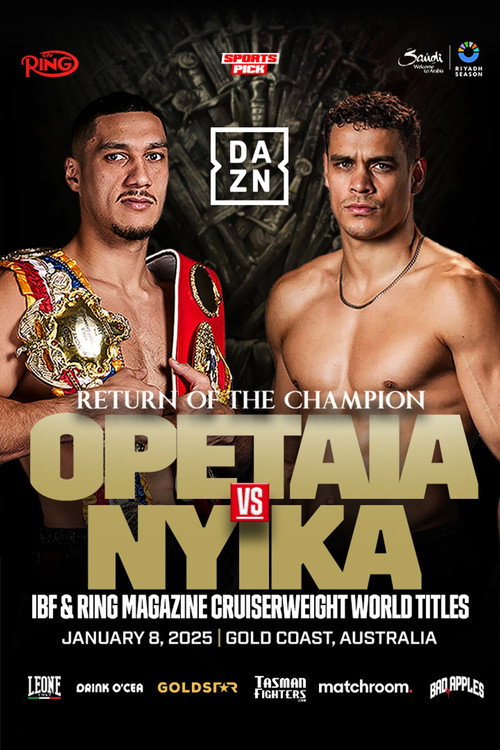 Movie poster for Jai Opetaia vs. David Nyika (2025)
