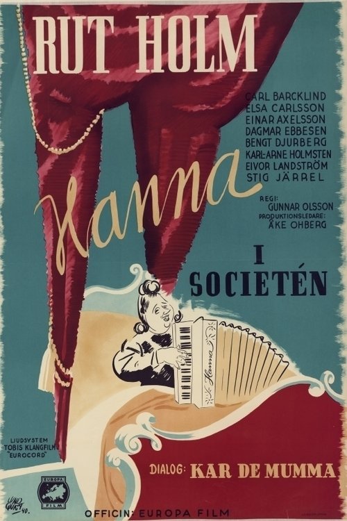 Movie poster for Hanna in High Society (1940)