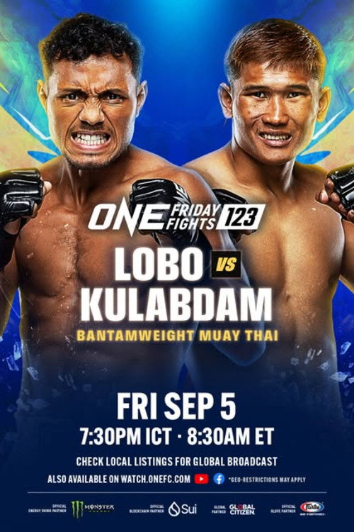 Movie poster for ONE Friday Fights 123: Lobo vs. Kulabdam (2025)