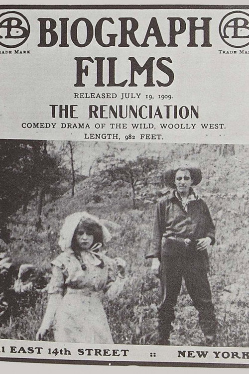 Movie poster for The Renunciation (1909)