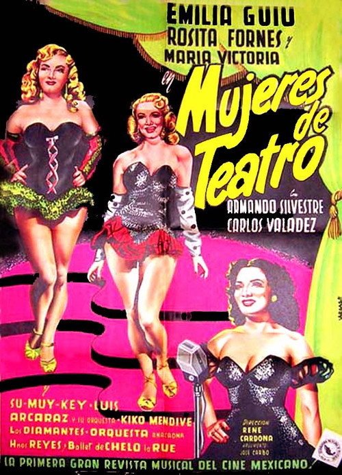 Movie poster for Mujeres de teatro (1951)