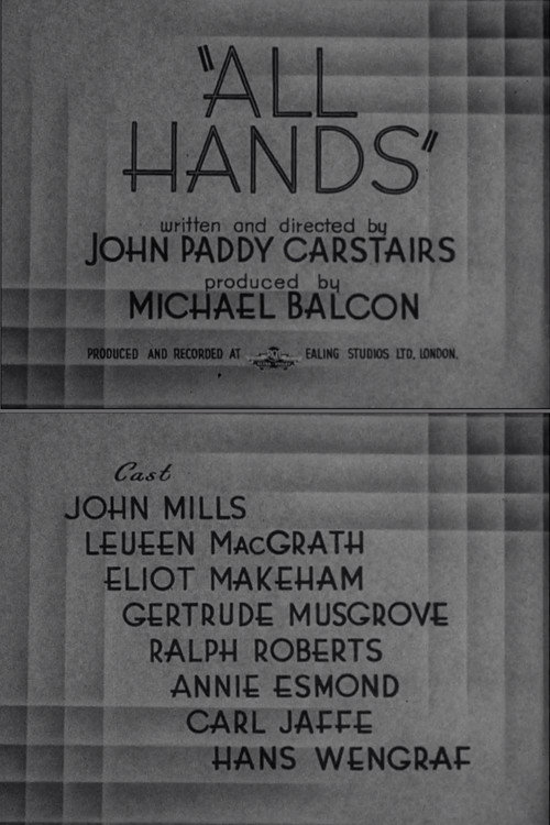 Movie poster for All Hands (1940)
