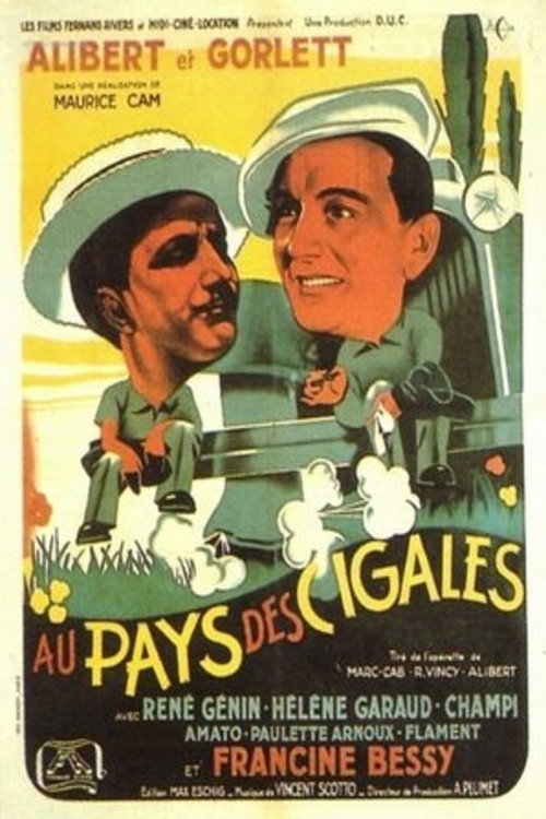 Movie poster for Au pays des cigales (1946)