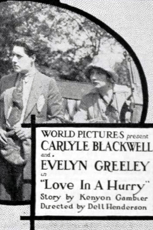 Movie poster for Love in a Hurry (1919)