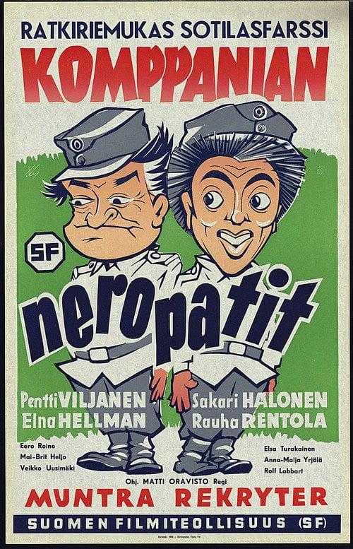 Movie poster for Komppanian neropatit (1952)