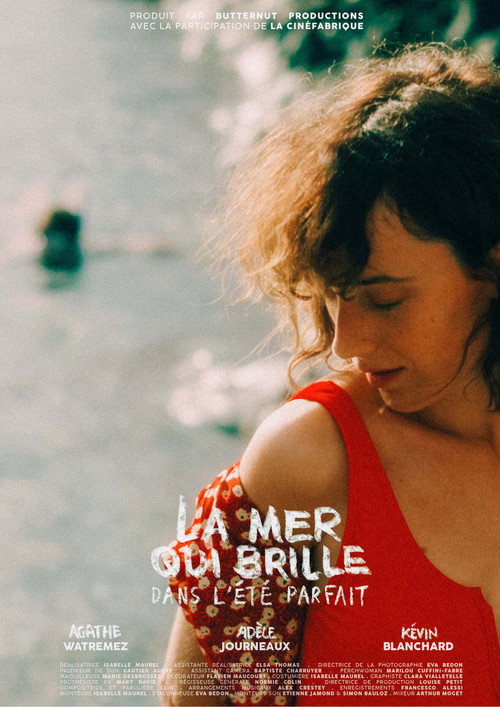 Movie poster for La mer qui brille dans l'été parfait (2023)
