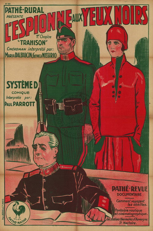 Movie poster for L'espionne aux yeux noirs (1926)