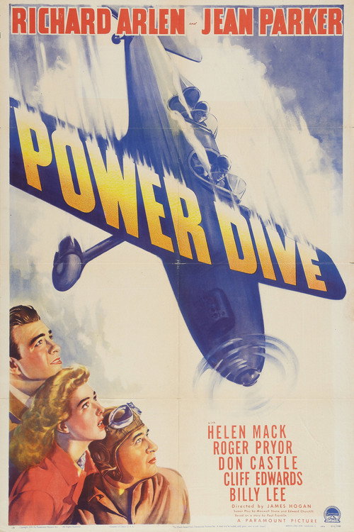 Movie poster for Power Dive (1941)